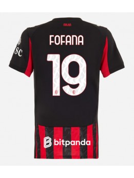 Ženski Nogometna dresi replika AC Milan Youssouf Fofana #19 Domači 2025-26 Kratek rokav